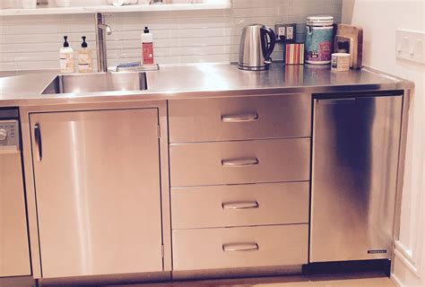 stainless steel countertop and cabinets|residential stainless steel base cabinets.